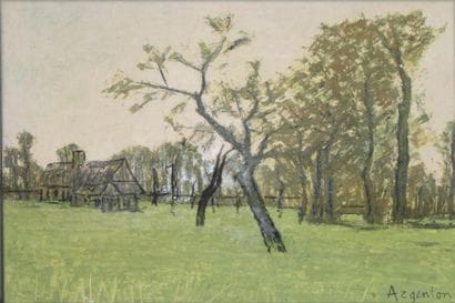 Roger ARGENTON (1908-1990) Paysage breton...