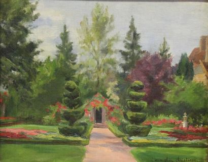 Ecole moderne Paysage Six huiles sur toile...