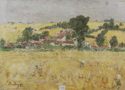 Ecole moderne Paysage Dix huiles sur toile...