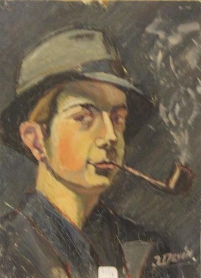 Ecole moderne Portrait Quatre huiles sur...