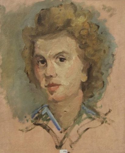 Ecole moderne Portrait Quatre huiles sur...