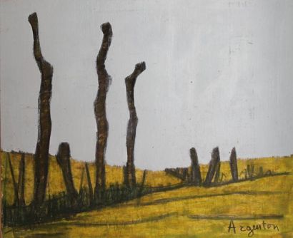Roger ARGENTON (1908-1990) Paysage Huile...