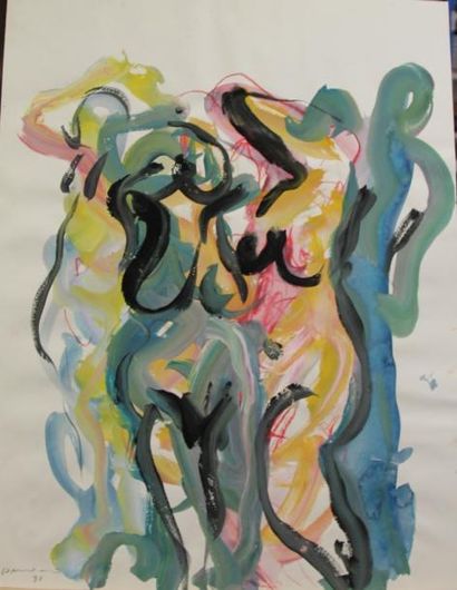 Bernard DAMIANO (1926-2000) Personnages,...