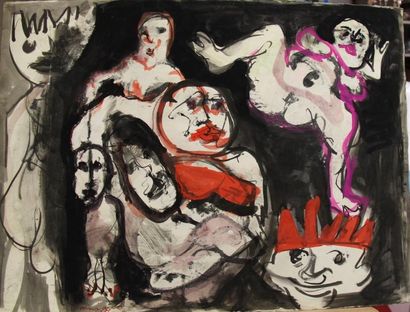 Bernard DAMIANO (1926-2000) Personnages et...