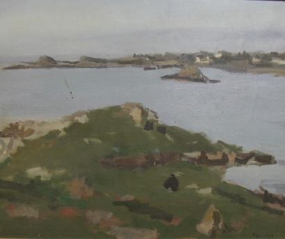 Roger FORISSIER (1924-2003) Vue de Bretagne...