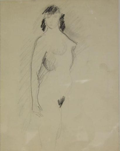Charles KIFFER (1902-1992) Femme accroupie...