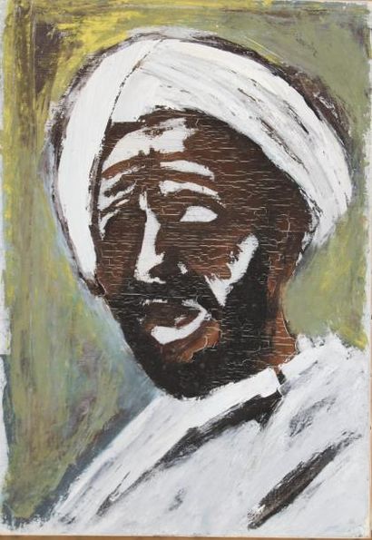Roger ARGENTON (1908-1990) Tête d'homme au...
