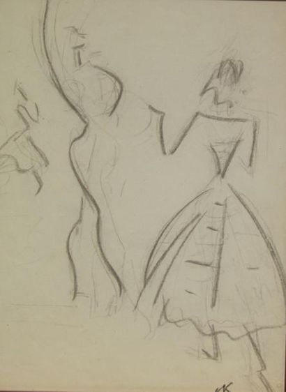 Charles KIFFER (1902-1992) La danse Quatre...