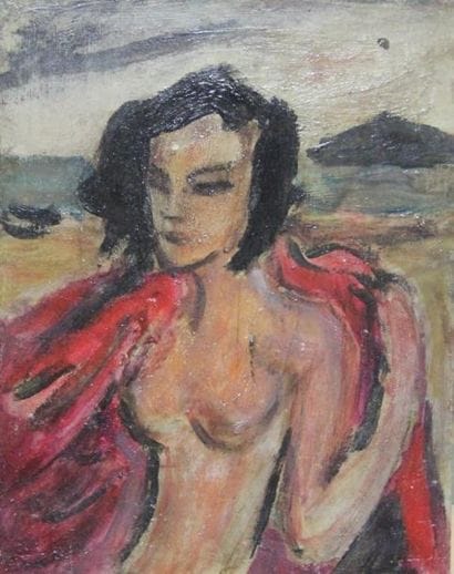 Charles KIFFER (1902-1992) Femme nue à la...