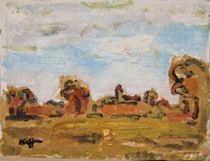 Charles KIFFER (1902-1992) Paysage Quatre...