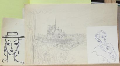 Charles KIFFER (1902-1992) Dix croquis