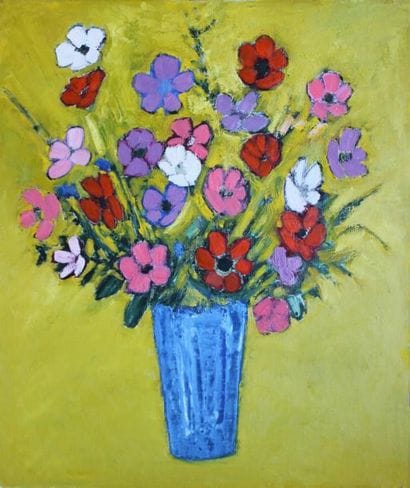 Roger ARGENTON (1908-1990) d'anémones sur...