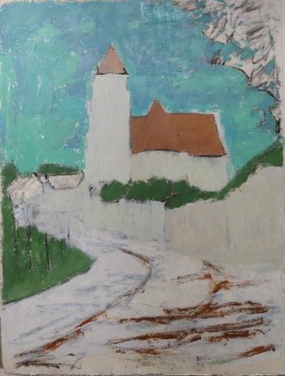 Roger ARGENTON (1908-1990) Village Huile...