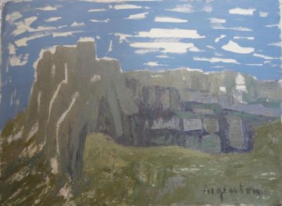 Roger ARGENTON (1908-1990) Paysage Huile...