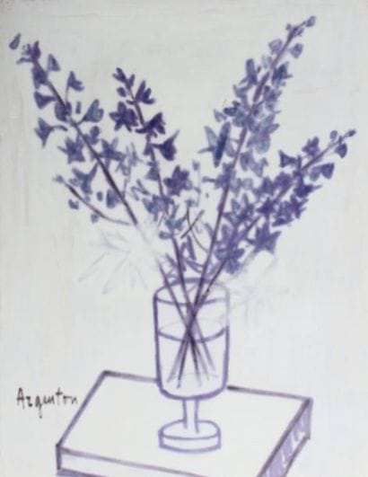 Roger ARGENTON (1908-1990) Vase de fleurs...