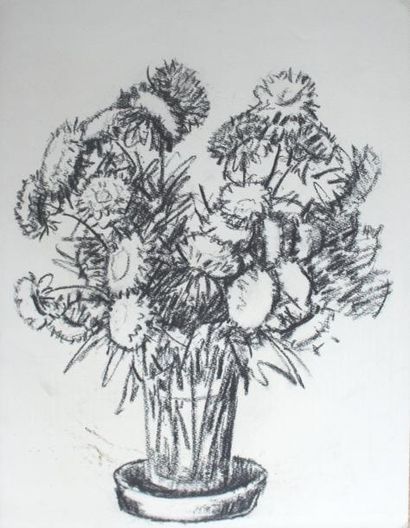 Roger ARGENTON (1908-1990) Bouquet de fleurs...