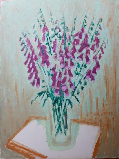 Roger ARGENTON (1908-1990) Bouquet de digitales...