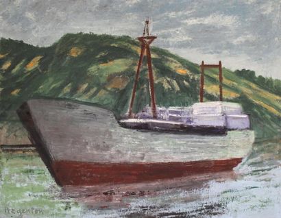 Roger ARGENTON (1908-1990) Cargo charbonnier...