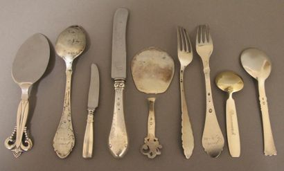 Lot de couverts en argent 926°/°° danois...