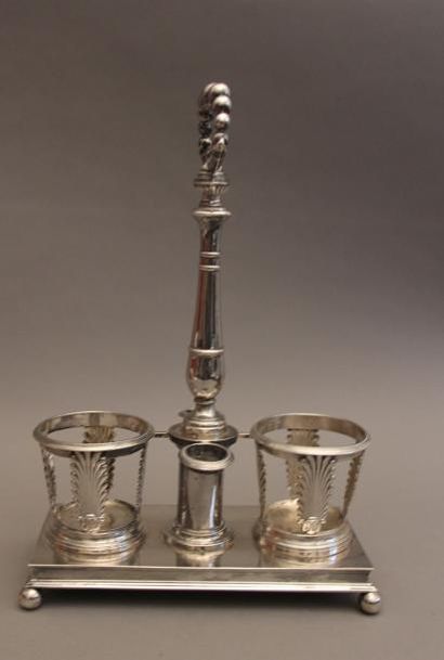 Monture d'huilier vinaigrier en argent 950°/°°...