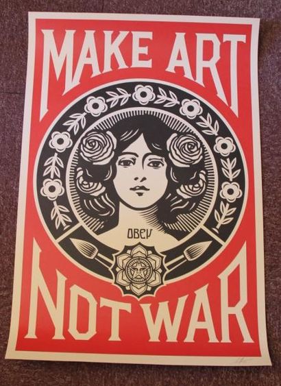 Shepard FAIREY (1970-)

Make art not war,...