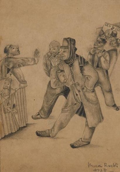 MARA-RUCKI (né en 1920)

Fête forraine

Crayon.

Signé...