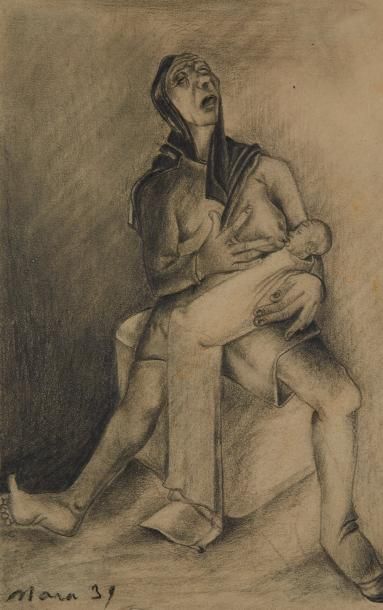 MARA-RUCKI (né en 1920)

Maternité

Crayon.

Signé...
