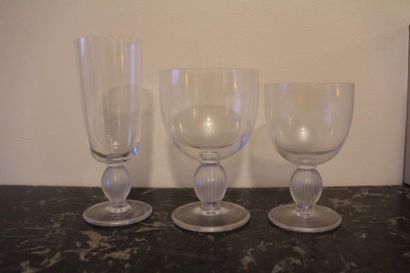 LALIQUE France

Partie de service de verre...