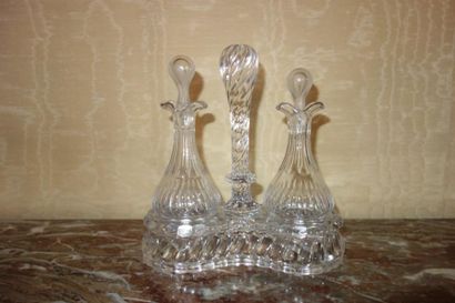 BACCARAT

Porte huilier-vinaigrier en cristal...
