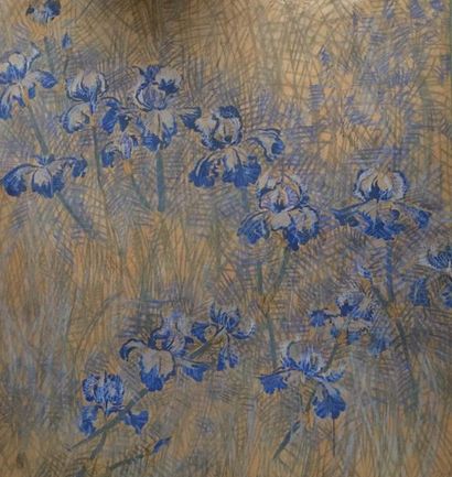 Eric BRIX (né en 1952) 

Les fleurs bleus...