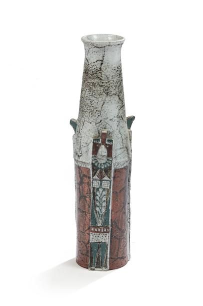 Jean DERVAL (1925-2010)

	Grand vase en céramique...