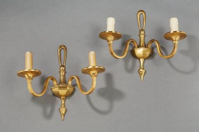 MAISON CHARLES

Quatre appliques en bronze...