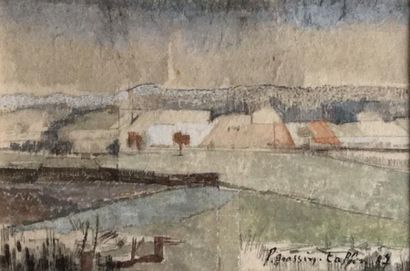 Françoise GRASSIN-TAFFIN (né en 1927) 

Paysage...