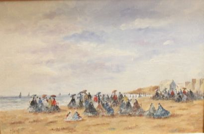 André BORREL (1912-)

Plage animée

Huile...