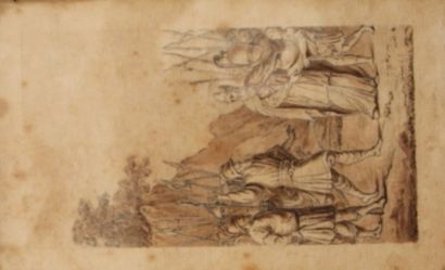 Ecole française 

Scène antique

Dessin à...