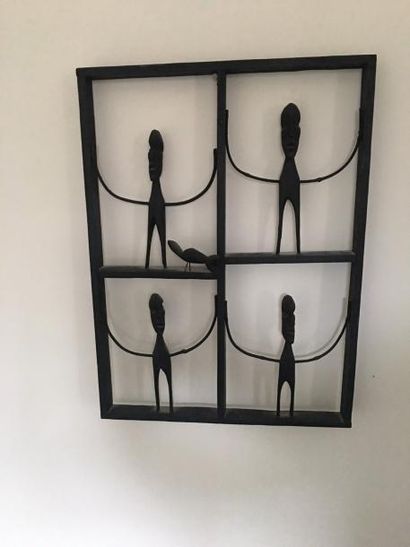 Deux sculptures africaines, travail cont...