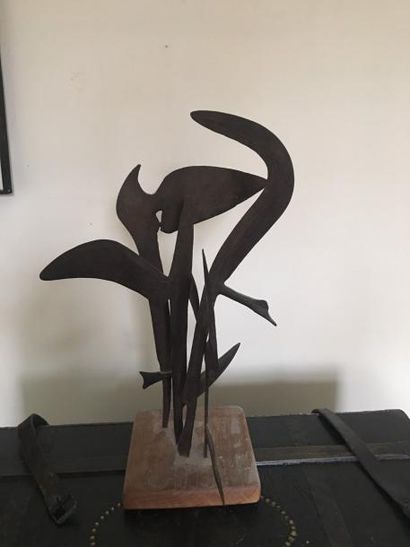 Deux sculptures africaines, travail cont...