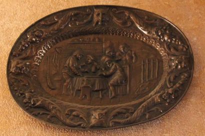 Paire d'appliques en bronze à une lumière...