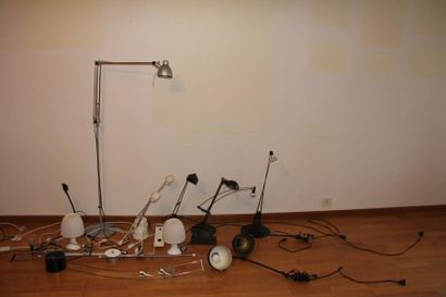 Lot de pieds de lampes et plafonniers di...