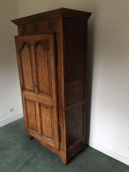 Bonnetière en bois naturel à une porte, éléments...
