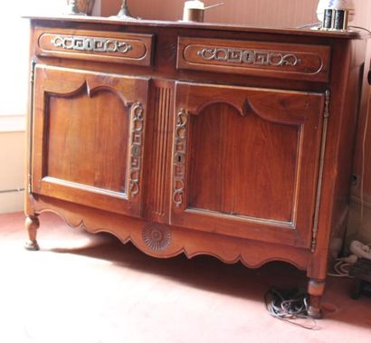 Buffet en bois naturel XIXe siècle H : 100,...