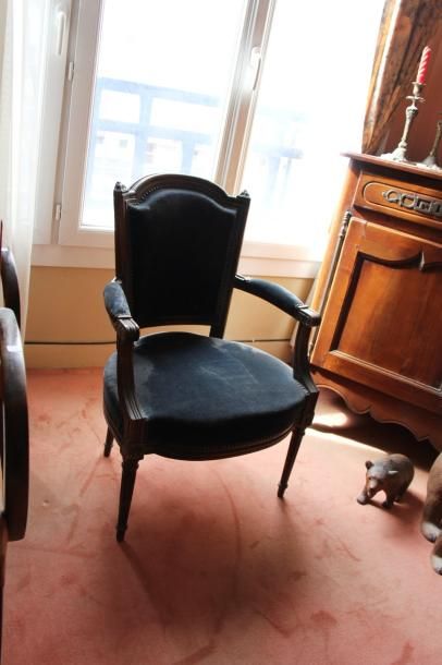 fauteuil cabriolet en bois naturel style...