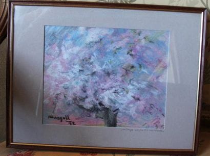 MARGALL Paysage Trois crayons gras signé...