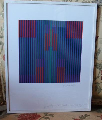 Karl GERSTNER (1930-2017) Lignes verticales...