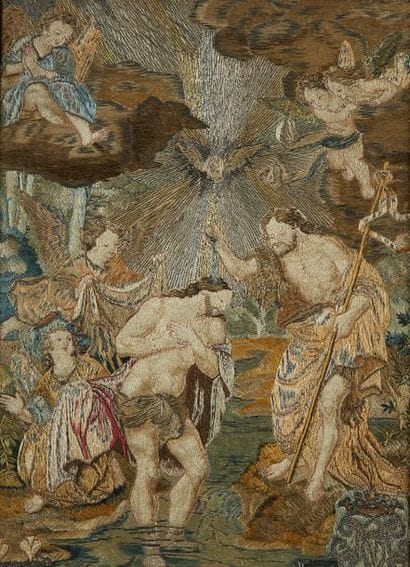 Ecole du XVIIème s. Le Baptême du Christ...