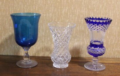 Lot de vases en cristal