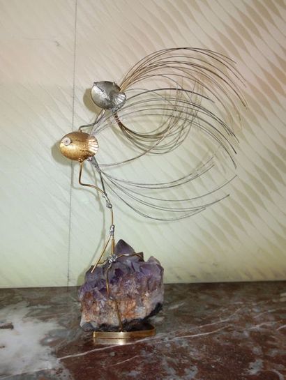 De WAM GREY Sculpture mobile en laiton en...