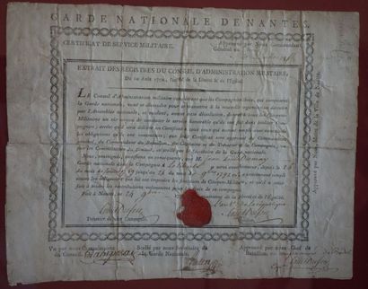 Lot de six pièces encadrées sur le thème...