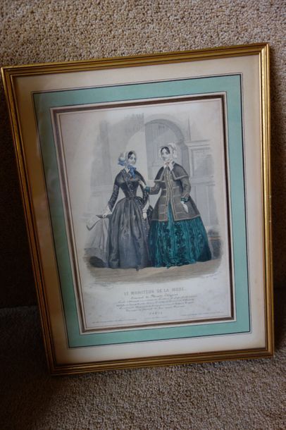 Lot de tableau, lithographies et pièces encadrées...