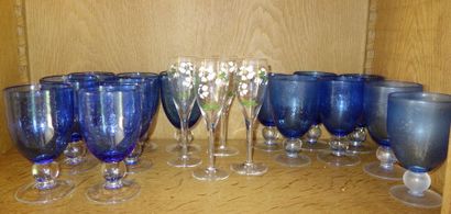 Lot de verres dépareillés